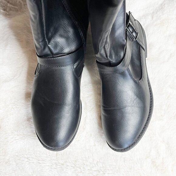 Wanted Lady Luck Back Lace-up Knee High Riding Boot - Picture 14 of 14